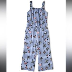 Wonder‎ Nation Striped Butterfly Bodysuit - Blue and Pink